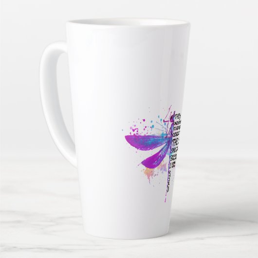 彼らは彼女にささやき、あなたは嵐に耐えられない カフェラテマグ (左アングル)