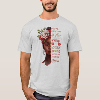 彼らは彼女に囁いた、あなたは嵐に耐えられない Tシャツ