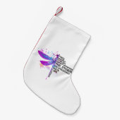 彼らは彼女に嵐に耐えられないとささやいた スモールクリスマスストッキング (正面 (吊り時))