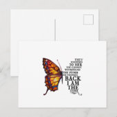 彼らは彼女に、嵐に耐えられないとささやいた インビテーションポストカード (正面/裏面)