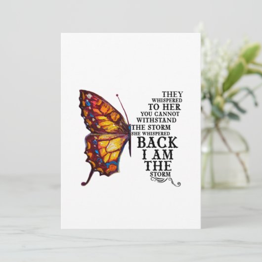 彼らは彼女に、嵐に耐えられないとささやいた 招待状 (スタンド正面)