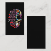 彼らは彼女の花のスカル嵐にささやいた 名刺 (正面/裏面)