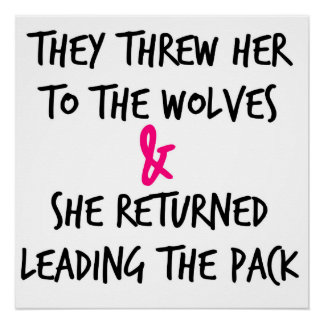 彼らは彼女を狼のポスターに投げた ポスター