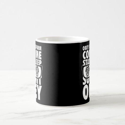 彼らは従って生活し、コンフォーム消費送信文字スタ コーヒーマグカップ (中央)