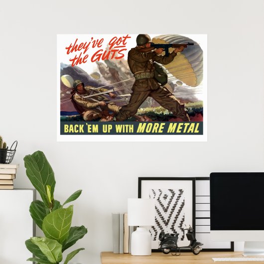 彼らは得勇気を持っている – -第2次世界大戦 ポスター (ホームオフィス)