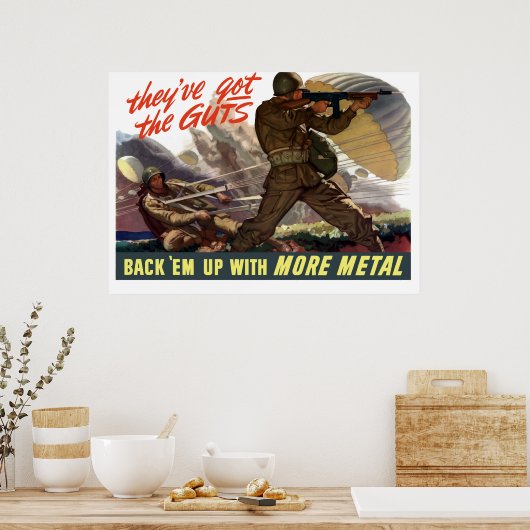 彼らは得勇気を持っている – -第2次世界大戦 ポスター (キッチン)