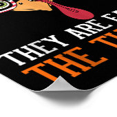 彼らは感謝食べの七面鳥おもしろいである ポスター (角)