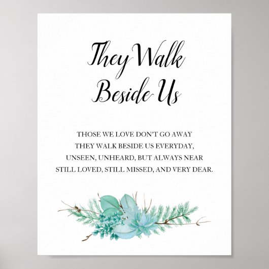 彼らは我々の緑の記念碑の結婚横を歩く ポスター (正面)