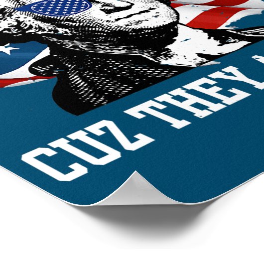 彼らは我々を憎む7月おもしろい4日ではない ポスター (角)