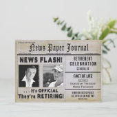 彼らは招待状（2枚）の写真/新聞をリタイアしている 招待状 (スタンド正面)