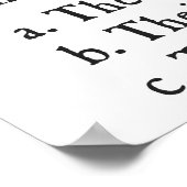 彼らは文法である賢くそこに選ぶ ポスター (角)