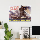 彼らは根性得を持っている:より多くの金属でバックアップ ポスター (ホームオフィス)