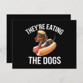 彼らは犬食べのドナルドトランプ討論2024 ポストカード (正面/裏面)