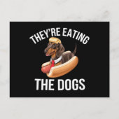 彼らは犬食べのドナルドトランプ討論2024 ポストカード (正面)