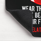 彼らは獣の衣服の前頭部の印を打つ マウスパッド (コーナー)