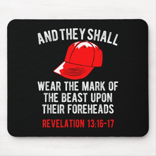 彼らは獣の衣服の前頭部の印を打つ マウスパッド (正面)