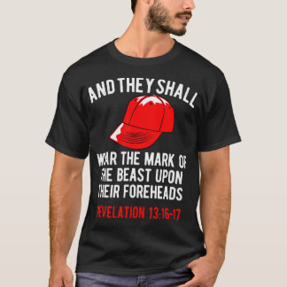 彼らは獣の衣服の前頭部の印を打つ Tシャツ
