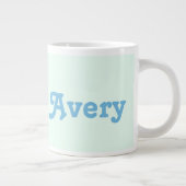 彼らは発音する |お名前 |カラフル ジャンボコーヒーマグカップ (右)