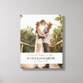 彼らは看板の後ずっと幸結婚せに暮らした キャンバスプリント (正面)