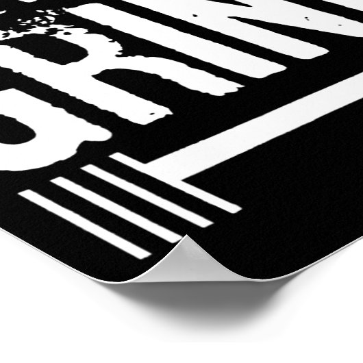 彼らは眠る我々はフィットネスジムの動機を作る ポスター (角)