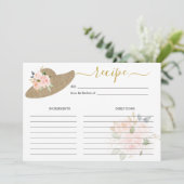 彼らは祭壇のブライダルシャワーレシピカードに行く 招待状 (スタンド正面)
