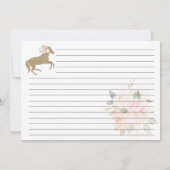 彼らは祭壇のブライダルシャワーレシピカードに行く 招待状 (裏面)