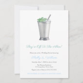 彼らは祭壇の競馬ウェディングシャワーに行く 招待状 (正面)