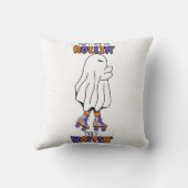 彼らは私が彼らのレトロ幽霊を放棄するのを見る クッション (裏面)