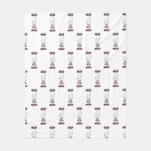 彼らは私が彼らのレトロ幽霊を放棄するのを見る フリースブランケット (正面)