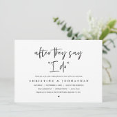 彼らは私が行うと言った後、ポストのブ結婚ランチの投資 招待状 (スタンド正面)