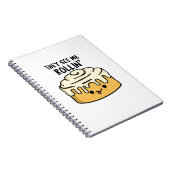 彼らは私が転がっているのを見る 面白いシナモンロール パン ノートブック (右側)