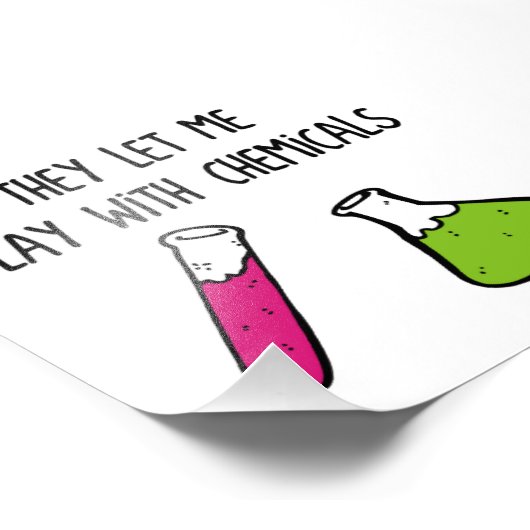 彼らは私に化学遊剤を与えてくれた フォトプリント (角)