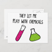 彼らは私に化学遊剤を与えてくれた ポストカード (正面/裏面)