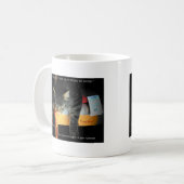 彼らは私に応援を… コーヒーマグカップ (正面左)