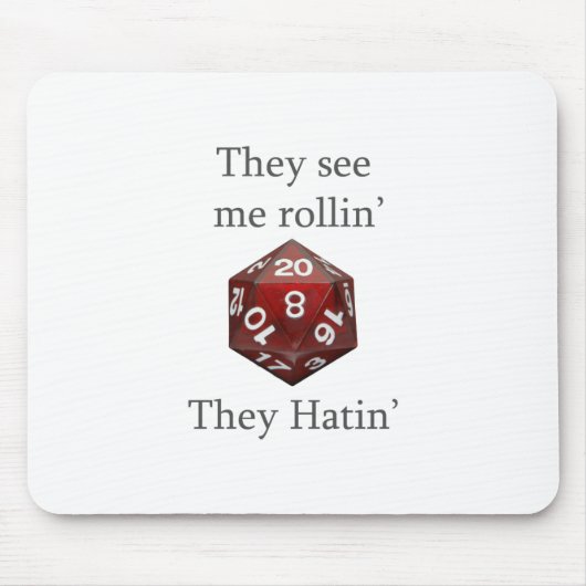 彼らは私にrollinのギア会います マウスパッド (正面)