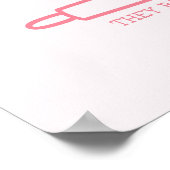 "彼らは私のローリンを見る"おもしろいベーキング引用文プリント ポスター (角)