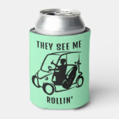 彼らは私の圧延を見る |ゴルカスタムフパーソナライズされたプン 缶クーラー (缶正面)