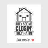 彼らは私の服を見て'彼らは'不動産仲介業者 シール (シート)