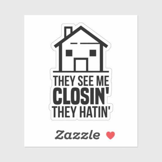 彼らは私の服を見て'彼らは'不動産仲介業者 シール (シート)