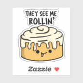 彼らは私の桂皮鍋おもしろいを見転がる シール (シート)