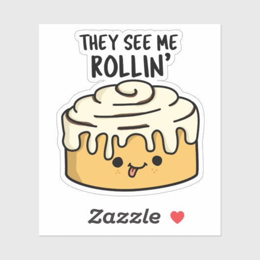 彼らは私の桂皮鍋おもしろいを見転がる シール (シート)