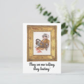 彼らは私の転がを見て、彼らは嫌いハングハおもしろいガキ ポストカード (スタンド正面)