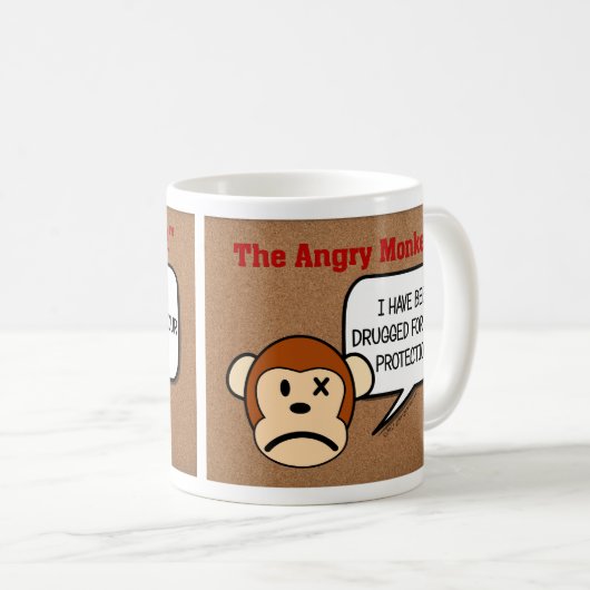 彼らは私をあなたの保護のために落ち着かせておきます コーヒーマグカップ (正面右)