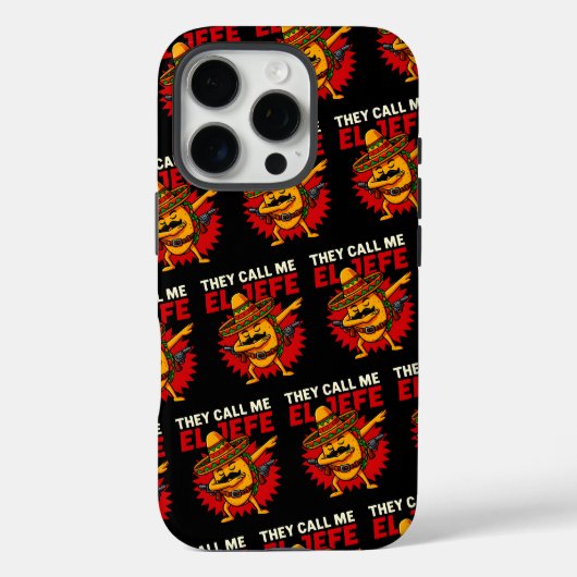彼らは私をエルジェフェタコおもしろいボスCinco De Mayoと呼ぶ Case-Mate iPhoneケース (裏面)