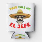 彼らは私をエル・ジェフェおもしろいスケルトンMのためにメキシコと呼ぶ 缶クーラー (正面)