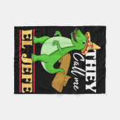 彼らは私をエルJefe Cinco De Mayo Dinosaurioと呼ぶ子供 フリースブランケット (正面(横))