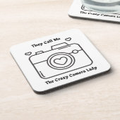 彼らは私をカメラ熱狂するの女性と呼ぶ コースター (左側)