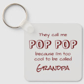 彼らは私をキーチェポップ・アートのーンと呼ポップ・アートのぶ キーホルダー (正面)