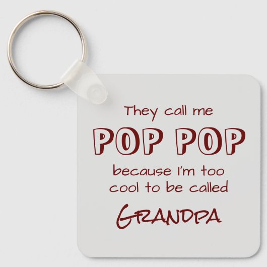 彼らは私をキーチェポップ・アートのーンと呼ポップ・アートのぶ キーホルダー (正面)