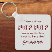 彼らは私をキーチェポップ・アートのーンと呼ポップ・アートのぶ キーホルダー (正面)